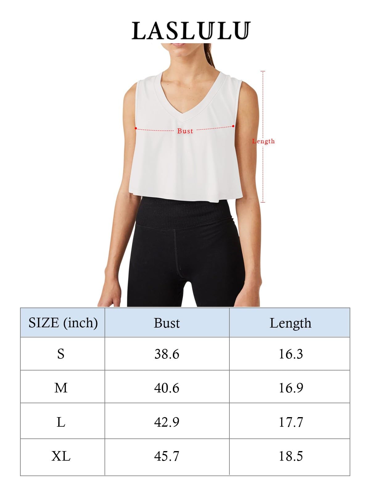 LASLULU Workout Tops for Women Oversized Cropped Sleeveless Yoga Tank Casual V Neck Shirt Cute Flowy 2024 Summer Fashion Fitness Athletic Top Activewear Brown