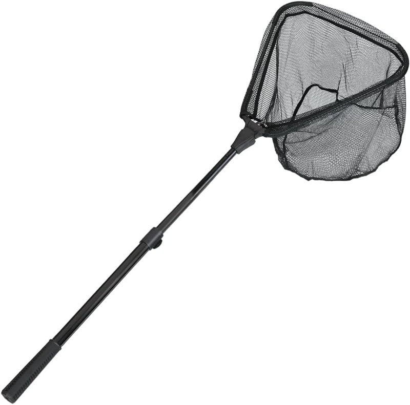 Fishing Landing Net with Telescoping Pole Handle - Extendable 40-63 Inches for Freshwater Fishing