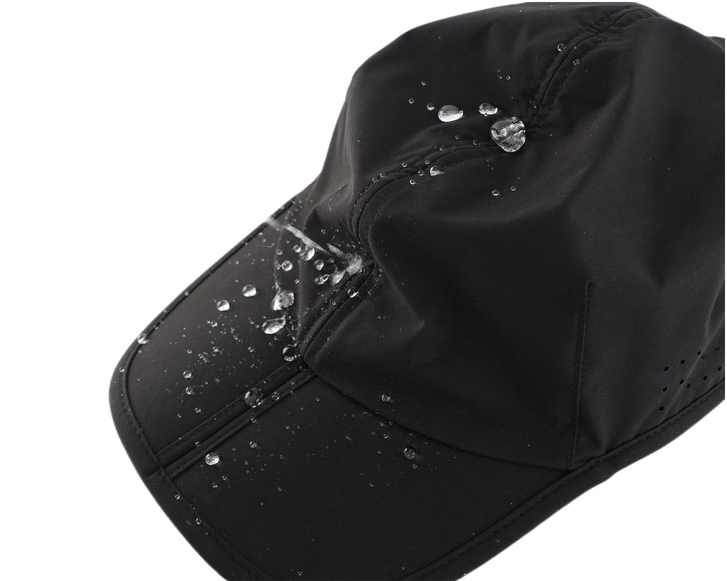 Connectyle Outdoor Quick Drying Sport Hat Reflective Golf Tennis Cap Lightweight UPF 50+ Running Hat for Men & Women Black