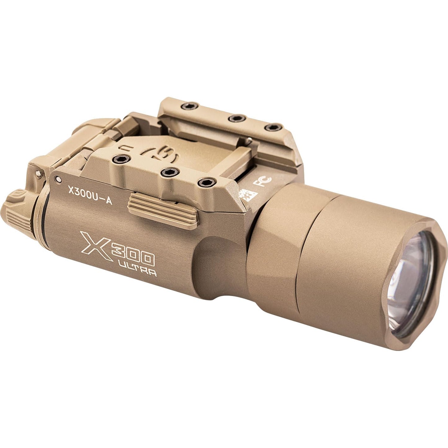 X300U-A-TN X300 Ultra Weapon Light, 6V, Universal/Picatinny Rail Mount, 600 Lumens, Tan, Z-Xbc Push/Toggle Switch