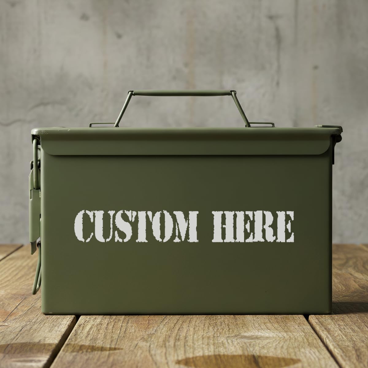 Extrabily Custom Ammo Box Produced in Texas-Personalized Ammunition Can-Gifts For Him-Gifts For Men-Birthday Gifts For Men-Military Gift-Anniversary Gift（30Cal/50 Cal）