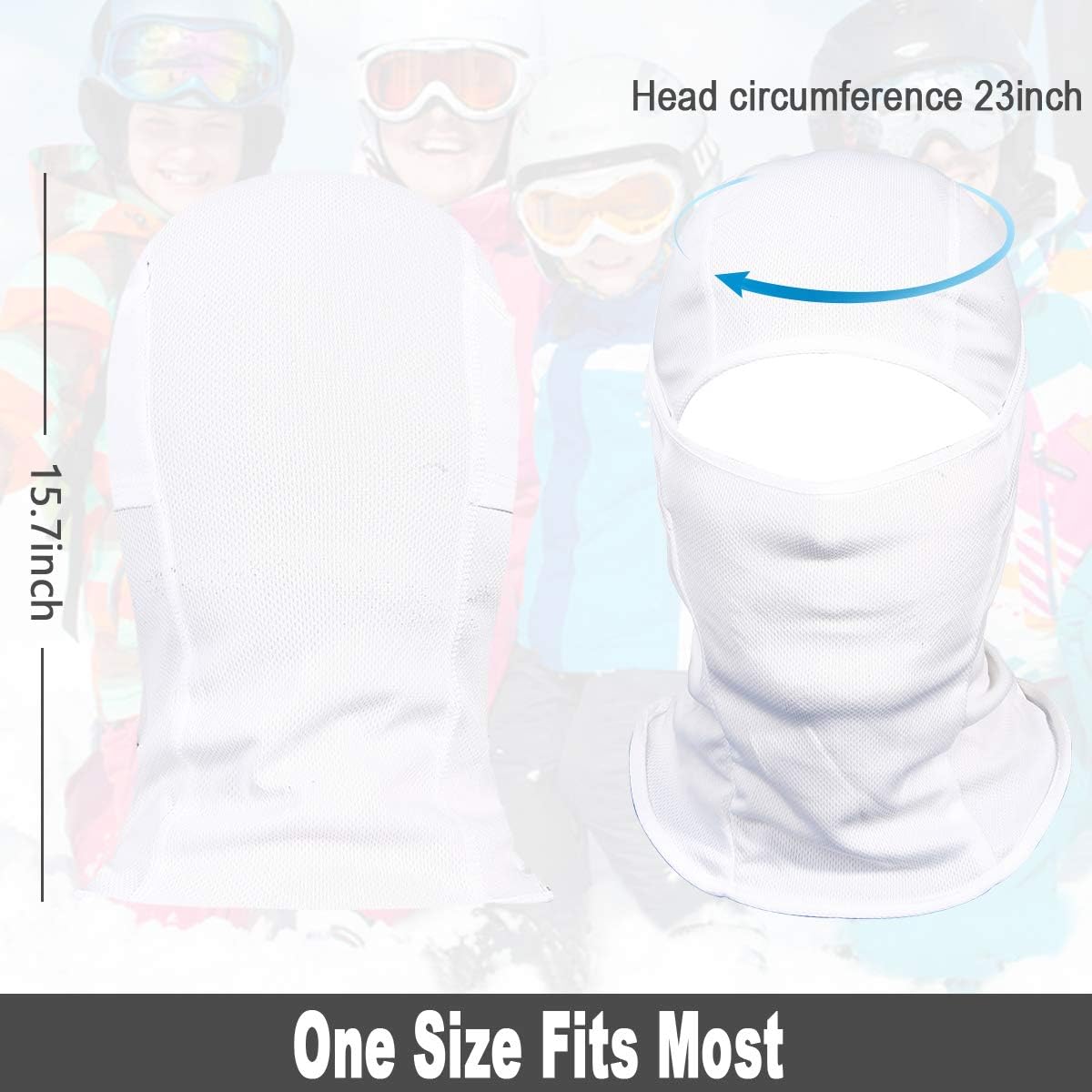 Achiou Ski Mask - Balaclava Face Cover for Men & Women | Lightweight UV Protection for Motorcycle & Snowboarding