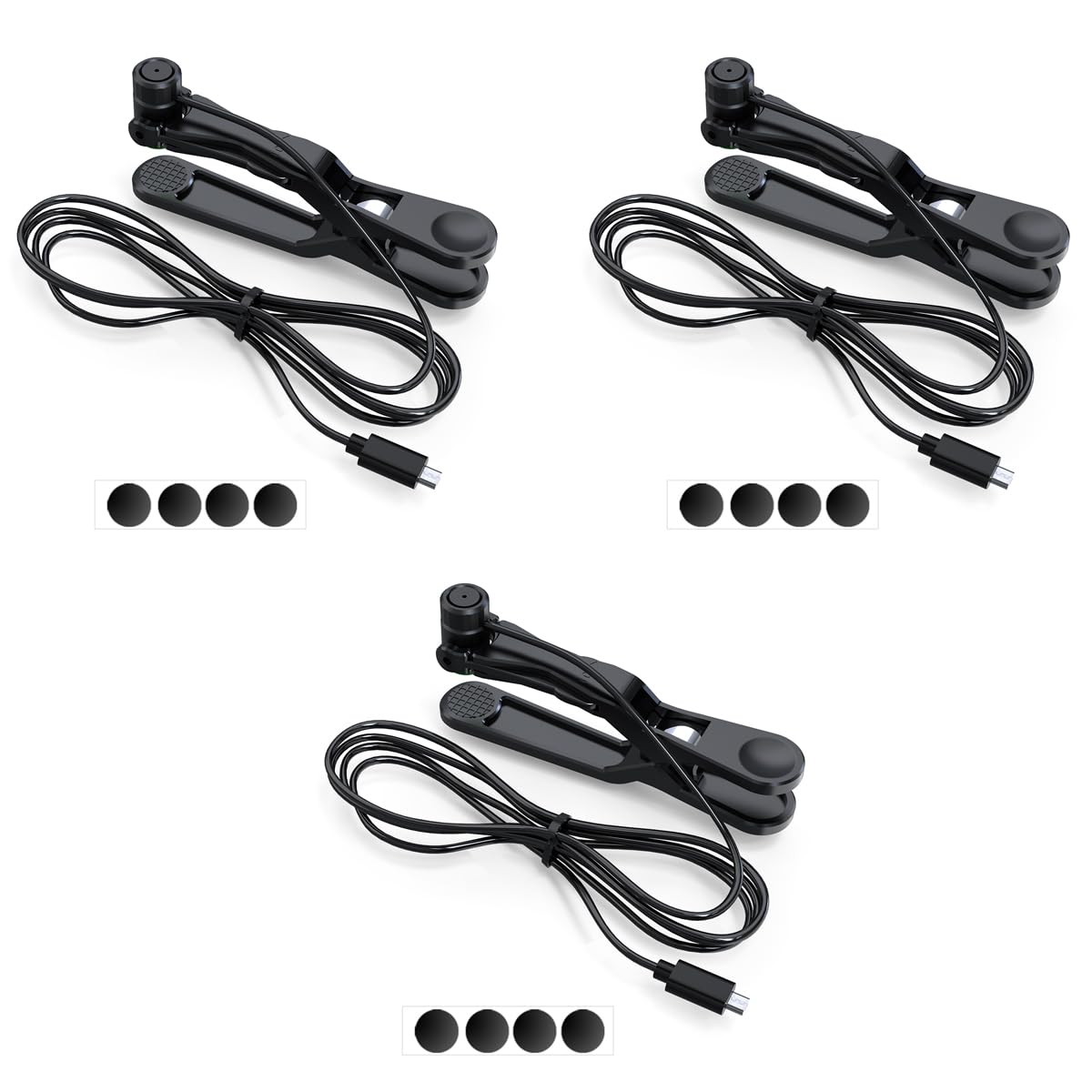 Clicking Tip (3pcs) for X1/X2PRO/G30 Auto Clicker Accessories, with Micro USB Port, with 12pcs Nano Adhesive Pads