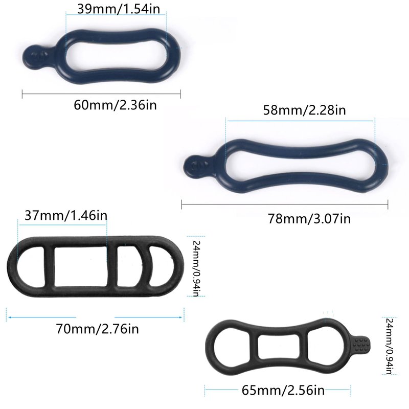 YTRUOYI 12 Pcs Bicycle Light Straps, Bike Rubber Strap Replacement Bike Flashlight Mount Band Cycling Rubber Bands for Flashlights Cell Phones Speaker Lights Holder Bicycle Handlebar Bicycle Light
