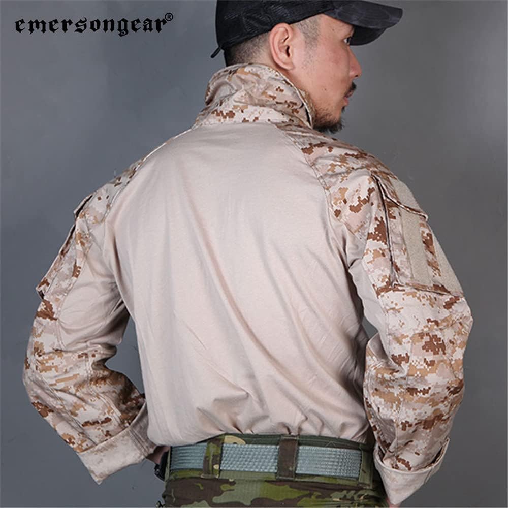 EMERSONGEAR Men's Tactical Shirt,Gen3 Airsoft Combat Army Paintball Quick Dry Long Sleeve BDU T-Shirt Top