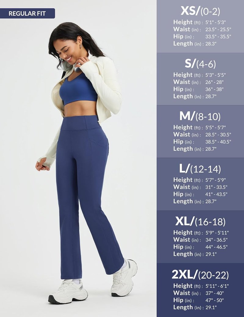Baleaf Women's Thermal Yoga Pants - Fleece Lined, Water Resistant, Bootcut Flare | Winter Warmth & Pockets