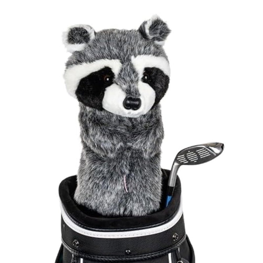 Daphne's Headcovers Raccoon Driver Headcover | Funny Golf Club Covers | Golf Head Covers for Drivers | Stylish Golf Club Head Covers | Golf Driver Covers | Men’s & Women’s Driver Headcover