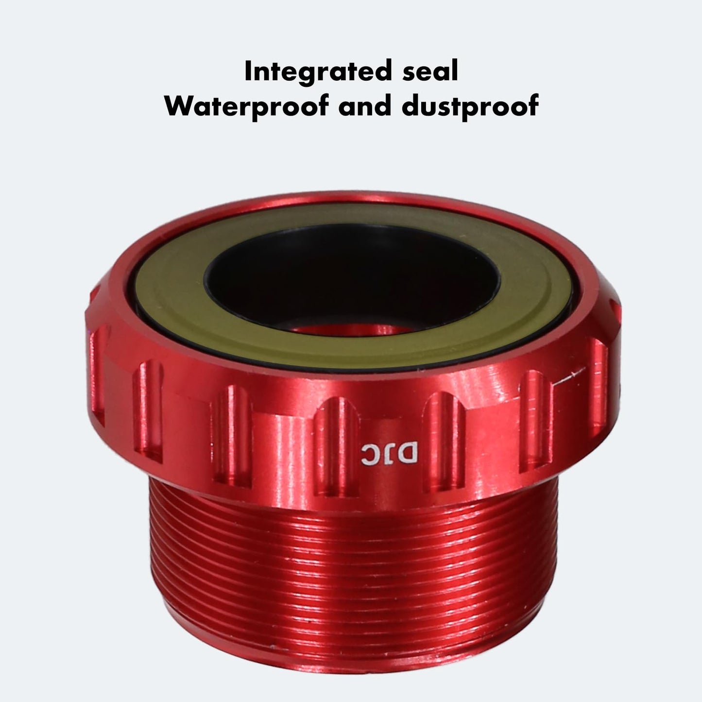 DJC Bike Ceramic Bearing Bottom Bracket BSA 68-73mm English Threaded BB 24mm Spindle, Fit MTB Road Bike Hollow Deore XT SLX R7000 R8000 4700 5800 6800 IXF Prowheel(Ceramic 24-24mm red)
