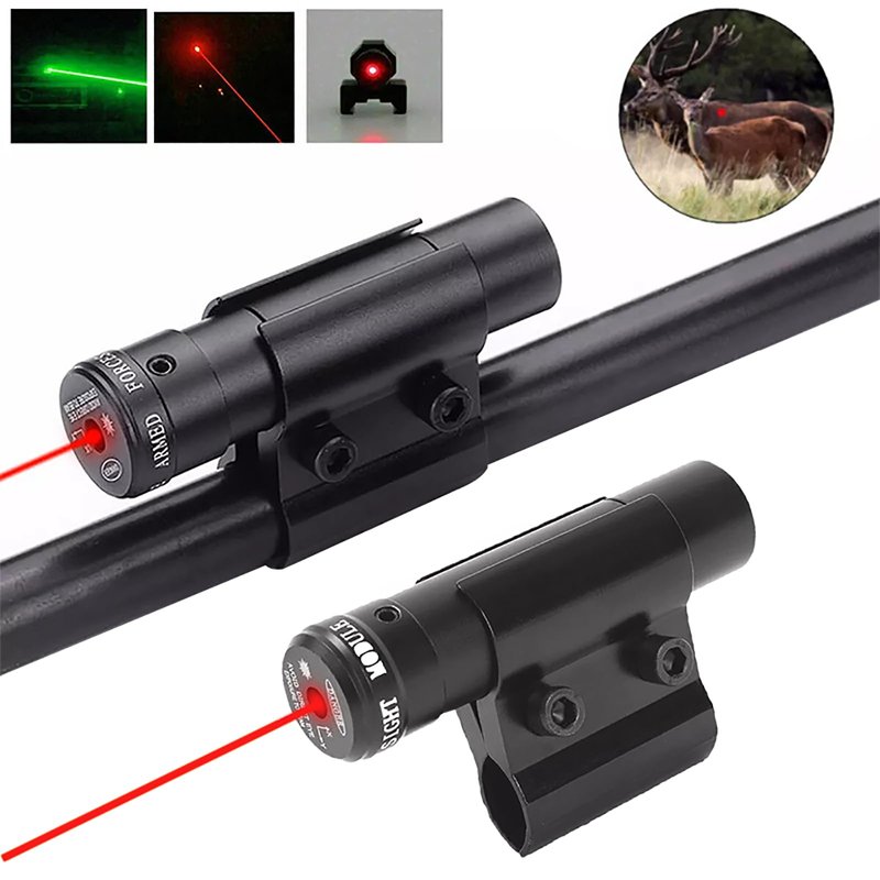 LECPECON Red Dot Laser Sights Compact Tactical Laser Sight Scope with Barrel Clamp Mount for Rifle Shot Gun 2PACK