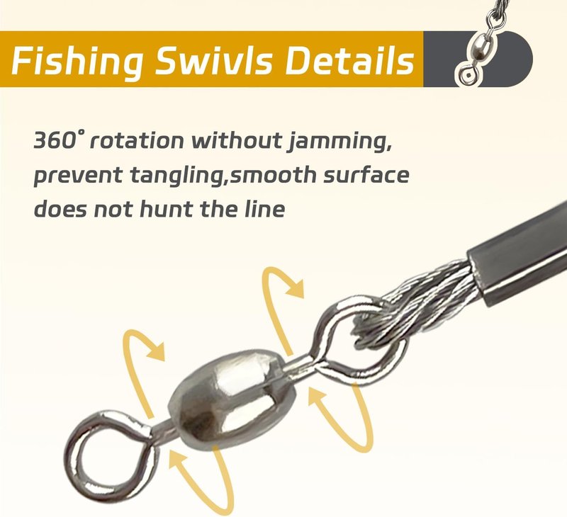 Fishing Hook Rigs - Heavy Duty Circle Hooks 1/0-10/0 with Stainless Steel Leader | 25/50 Pack for Catfish, Shark & Surf Fishing