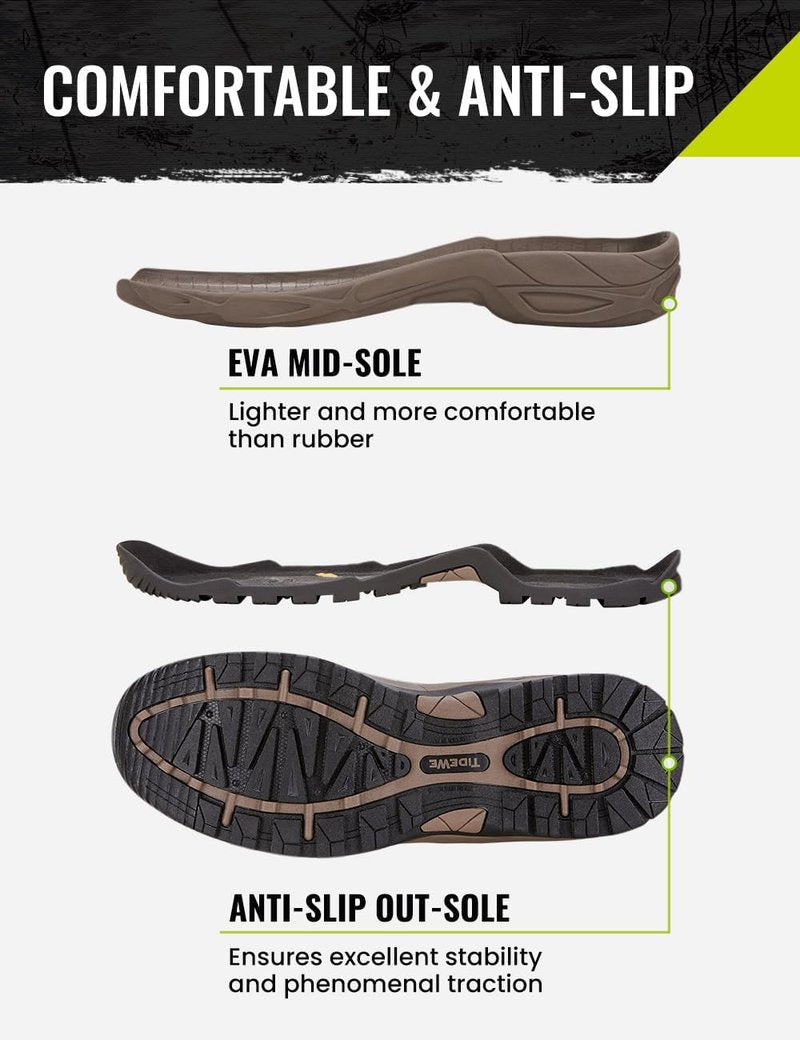TIDEWE Waterproof Insulated Rubber Hunting Boots - 7mm Neoprene, Men’s Sizes 6-14 | Next Camo G2 Design