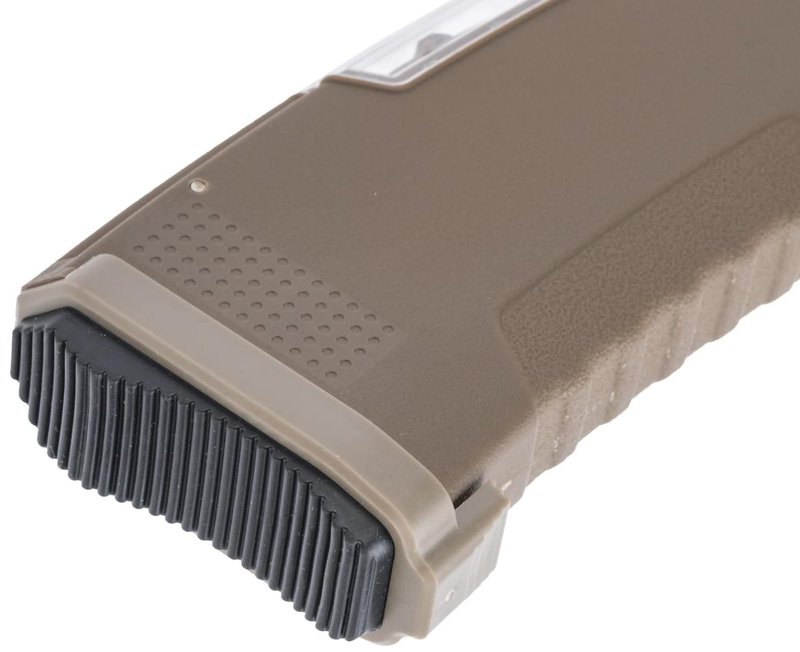 Evike Airsoft - BAMF GEN2 Polymer 190rd Mid-Cap Mag for M4-Style Series Airsoft AEGs (Model: Tan/Single Mag)