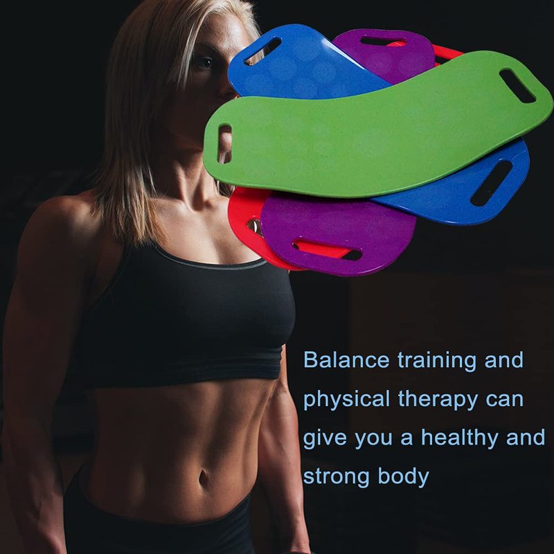 ABS Twisting Fitness Balance Board Simple Core Workout Yoga Training Abdominal Muscles Fitness (blue)
