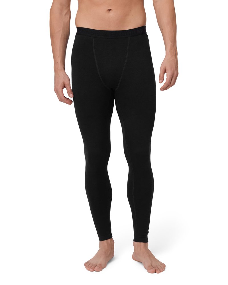 DANISH ENDURANCE Merino Wool Tights for Men for the Extreme Cold, Men's Thermal Leggings for Winter, Black, Large