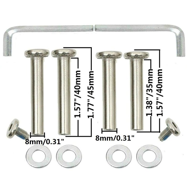 ORO 1 Pair Luggage Wheels Replacement 70mm Case Wheels with 8mm Bearings for Suitcase and Inline Outdoor Skate and Caster Board (70 * 19mm)