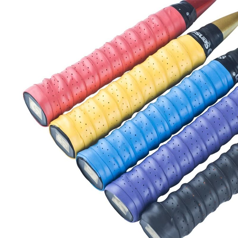 Senston New Rackets Grip Anti Slip Perforated Super Absorbent Tennis Overgrip Badminton Overgrip Pickleball Overgrip 5 Pack.