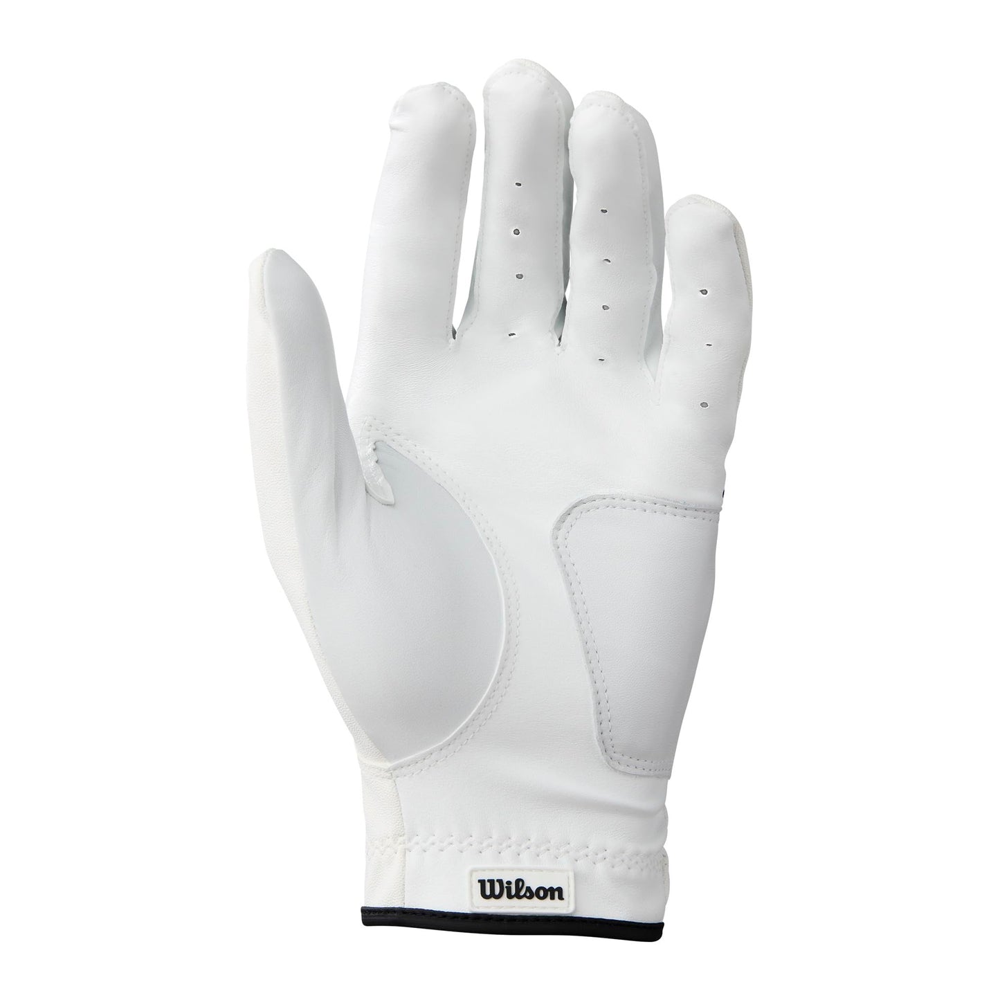 WILSON Grip Plus Golf Glove - Men's Right Hand, White/Black, Large