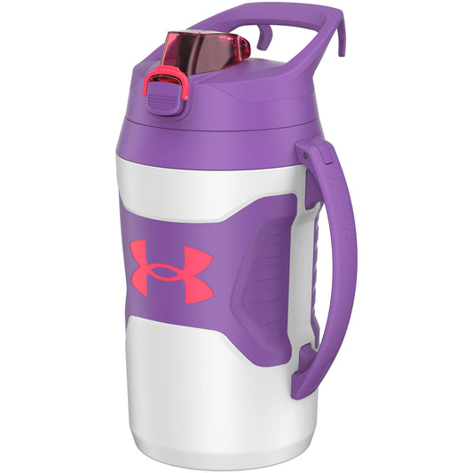 Under Armour Half Gallon Water Bottle Insulated, 64oz Insulated Water Bottle with Handle, Sports Water Jug, Fence Hook, Leak Resistant, for Baseball, Football & More