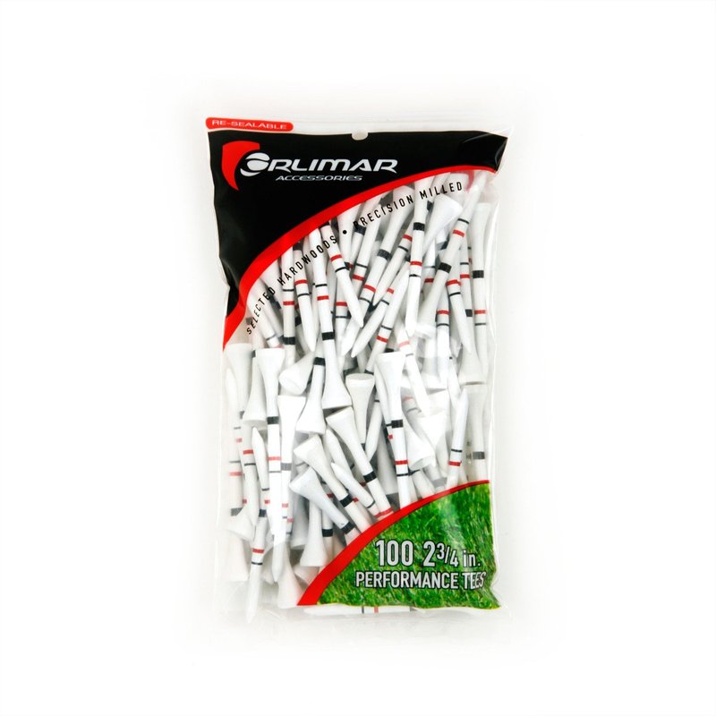 Orlimar Height Control Golf Tees 2 3/4-Inch, Wood (100 Pack)