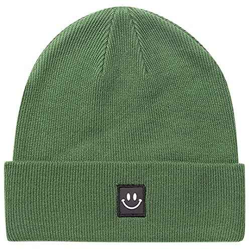 MaxNova Knit Beanie Hat with Smile Face for Men/Women