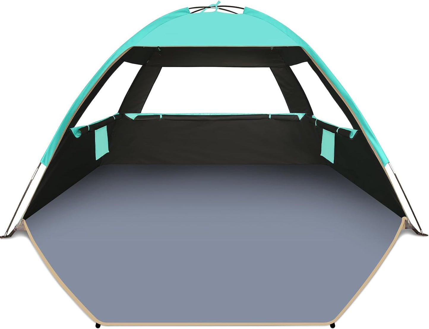Beach Tent Sun Shelter for 3-10 People | UPF 50+ UV Protection, Lightweight & Easy Setup