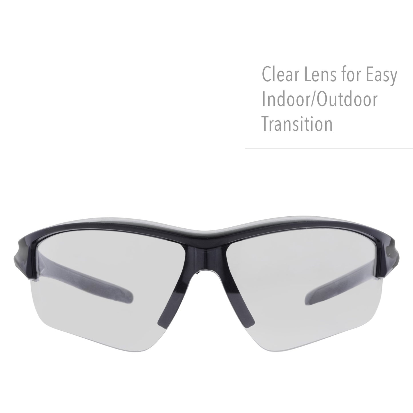Howard Leight by Honeywell Uvex Acadia Shooting Glasses with Uvextreme Plus Anti-Fog Lens Coating, Clear Lens (R-02214)