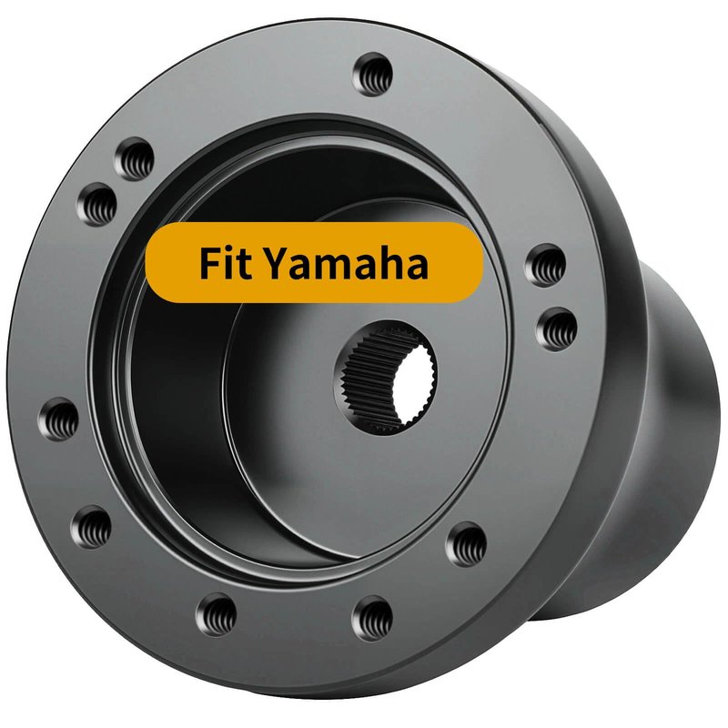 Golf Cart Steering Wheel Adapter Hub for Yamaha G2-G29 Drive/Drive 2 Golf Carts with 5-6 Holes Golf Cart Steering Wheel