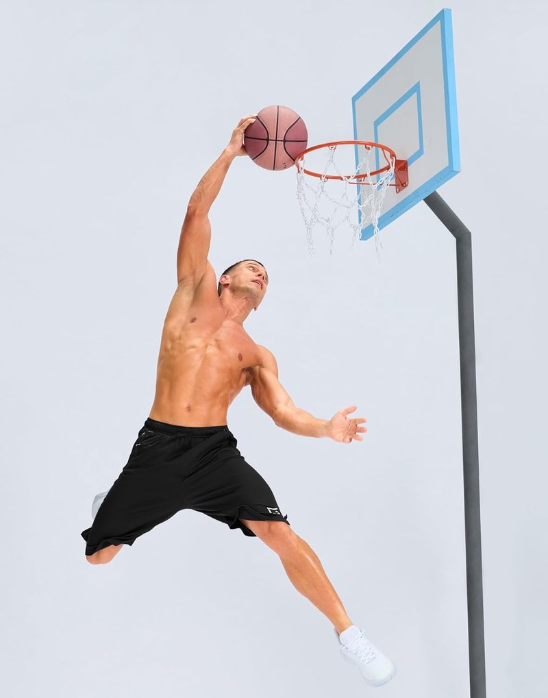 Men's Athletic Gym Shorts - Quick Dry Mesh with Zipper Pockets | 9"/11" Sizes Available