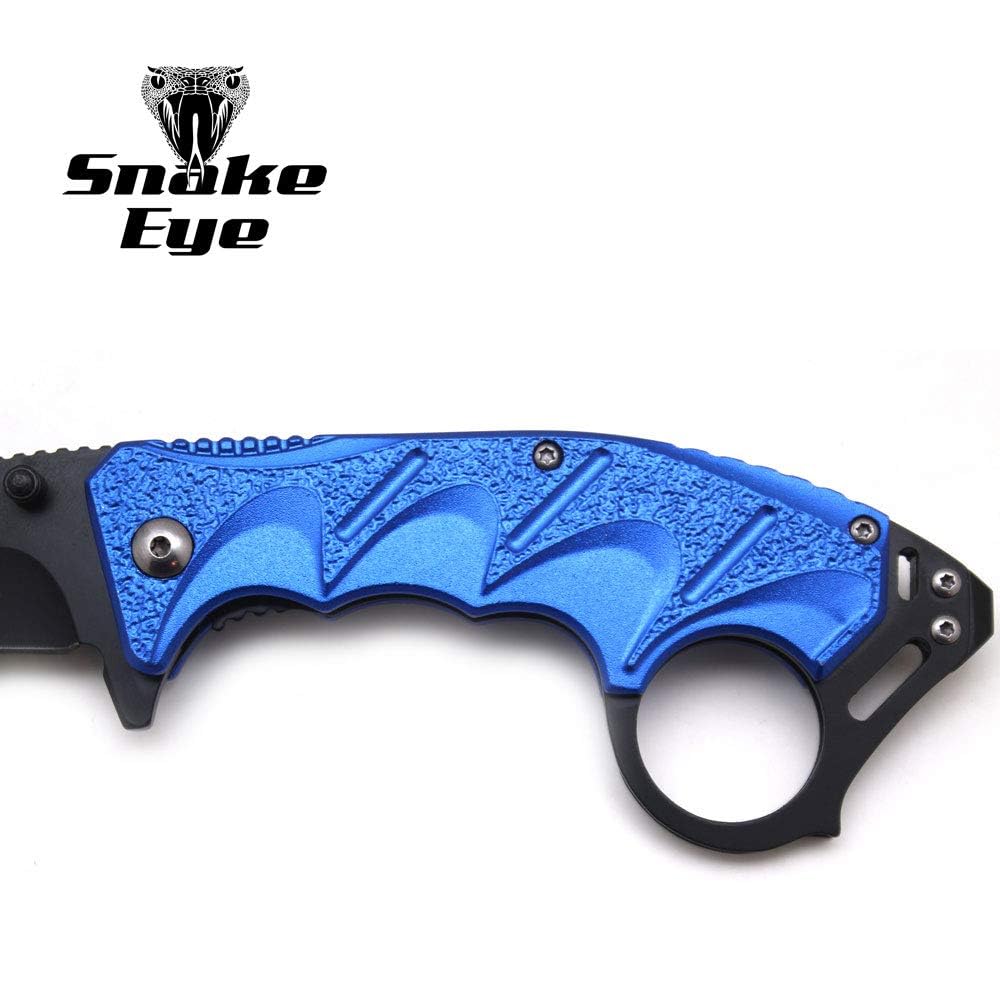 Snake Eye Tactical Everyday Carry Spring Assist Style Folding Pocket-Knife EDC