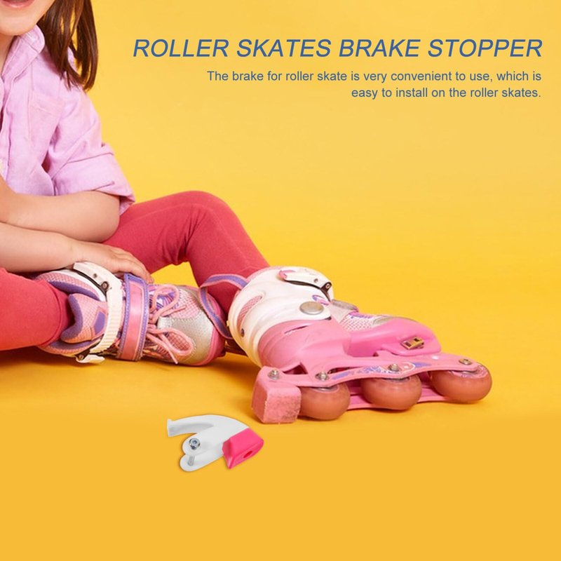 Toddmomy Kids Roller Skates Brake Replacement Pads Durable Inline Skates Accessories for Children 3.35X3.15X1.57 Inches Skating Safety Stopper