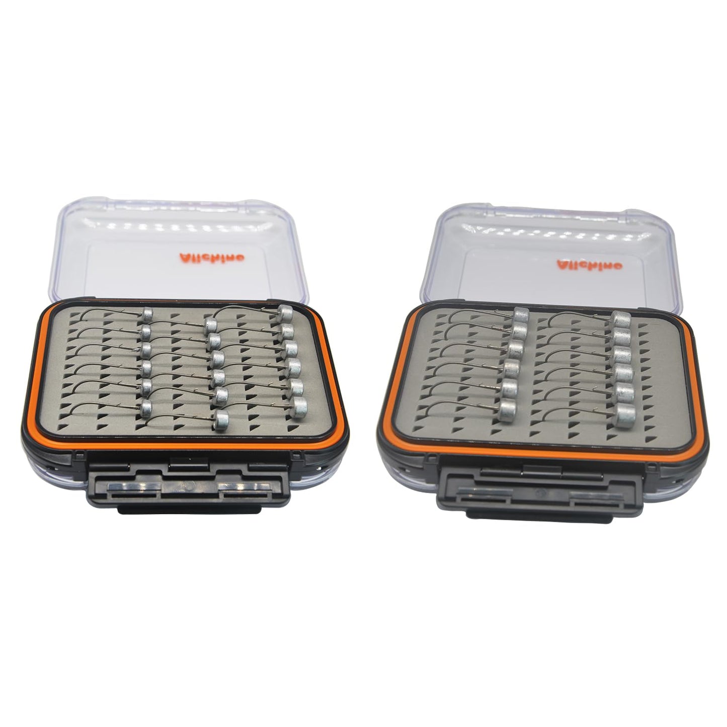 Alichino Lead Jig Head Set with Box for Bass,Trout Types of Round Ball, Swimbait, Ned Rig,Mushroom, Shroom Jigs