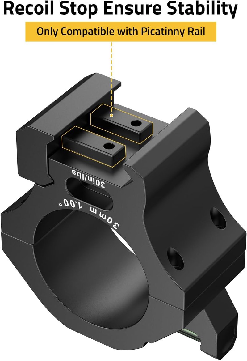CVLIFE Scope Rings - Precision Scope Mount with Level Bubble for Picatinny Rails - 2 Pack