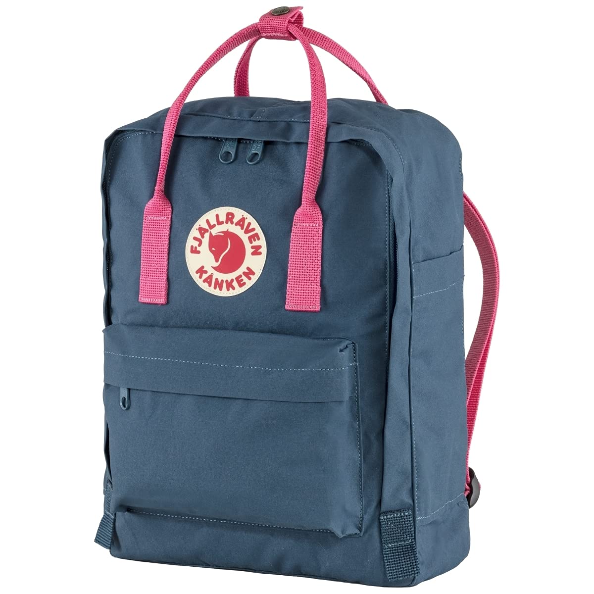 Fjallraven Women's Kanken Backpack, Royal Blue/Flamingo Pink, One Size