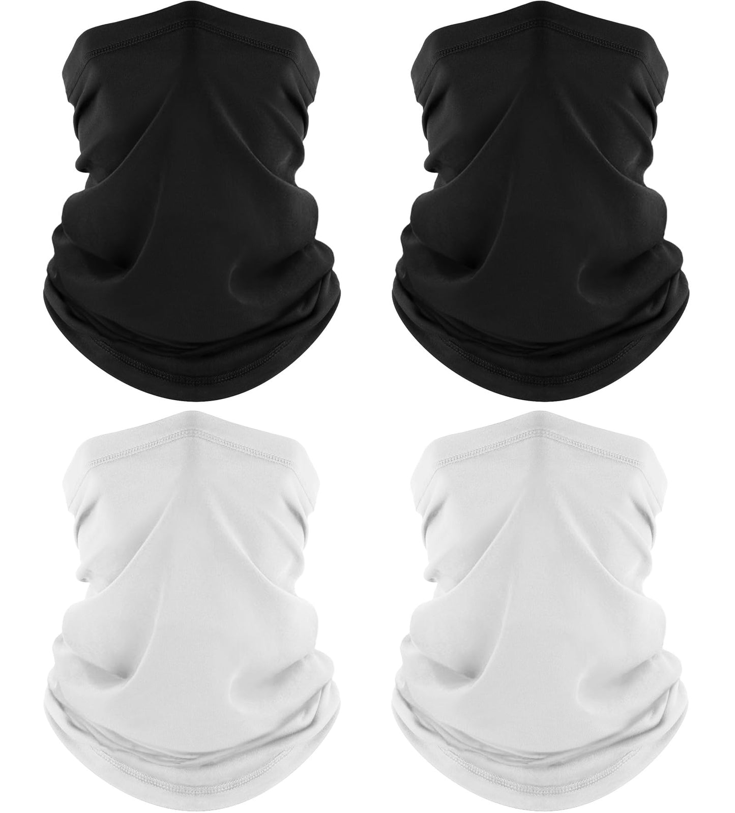 ROXUN Neck Gaiter, 4 Pack Summer Cooling Breathable Face Mask for Outdoors