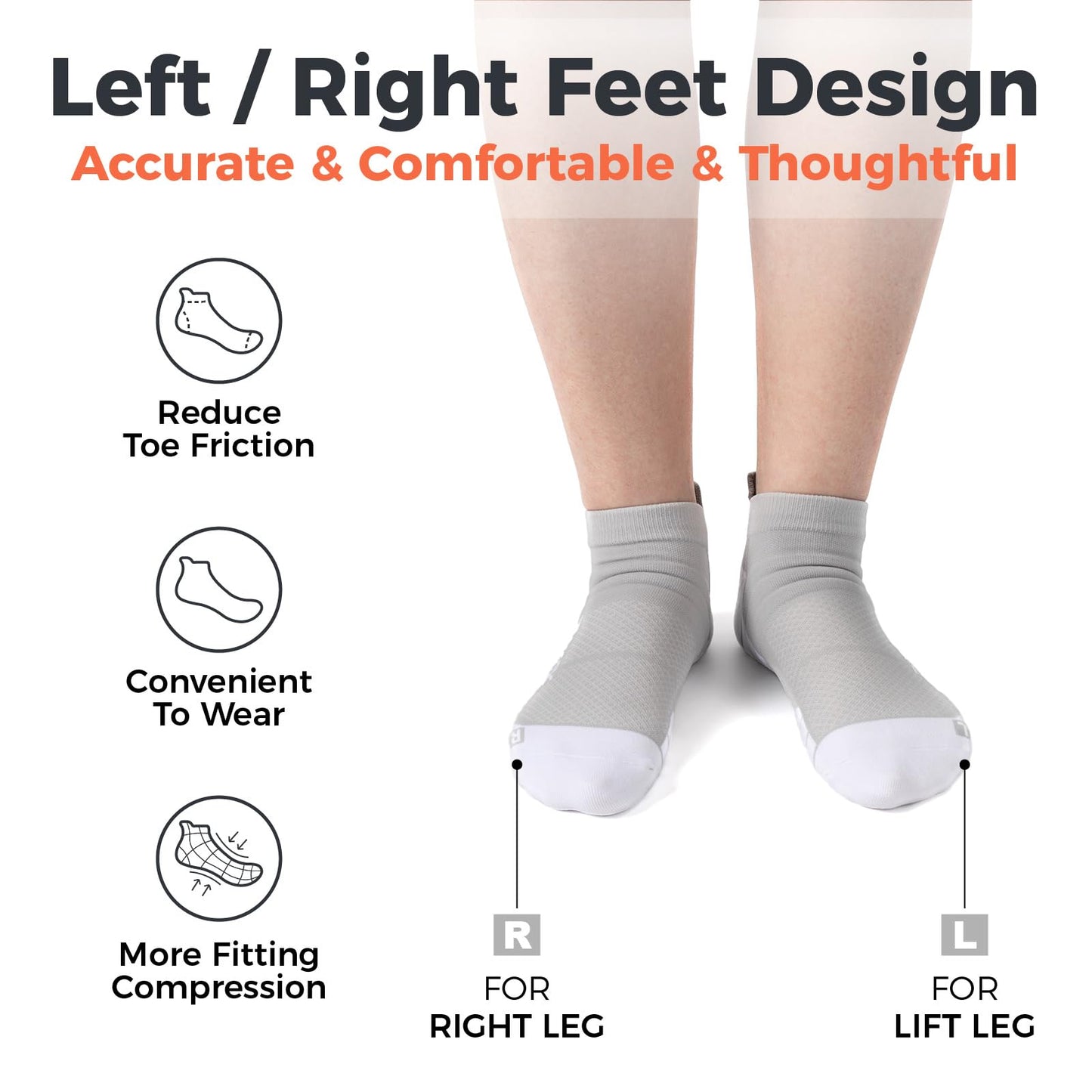 musesox Ankle Compression Socks for Women and Men,Low Cut Compression Running Socks with Arch Support(6 Pairs) Best for Sports,Workout,Travel,Daily,Black,White,Gray,Unisex,Large