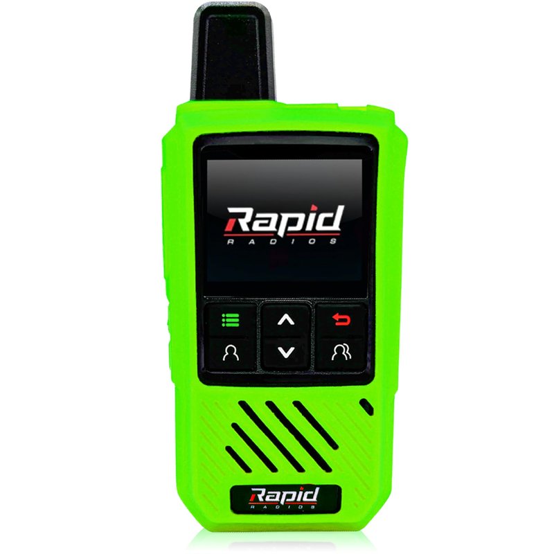 Rapid Radios Silicone Protective Case — Shock-Absorbing Cover for Walkie-Talkies (Green)