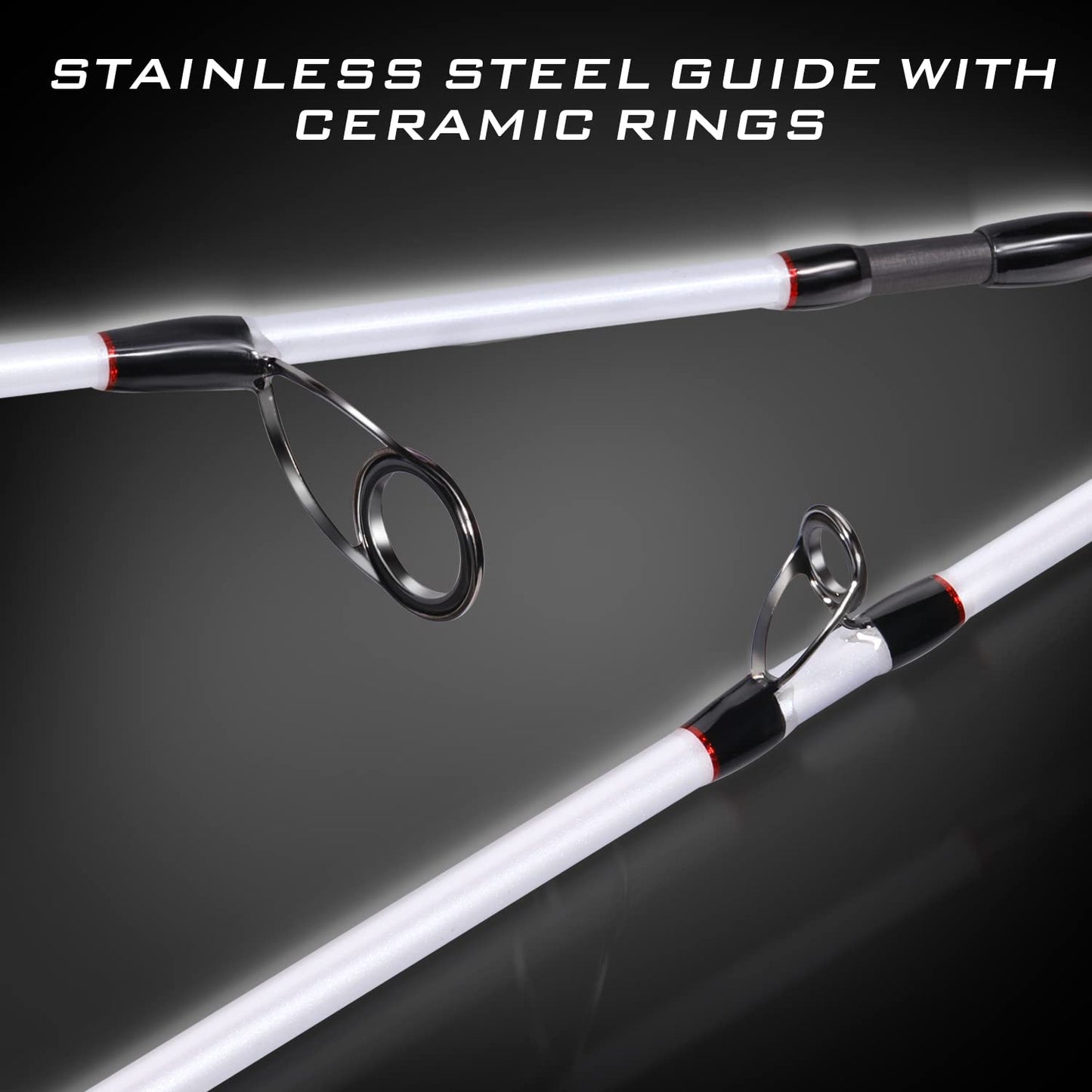Sougayilang Fishing Rod and Reel Combo, Spinning Combo, 5.9ft, Medium Heavy, 2pcs, 2000 Reel