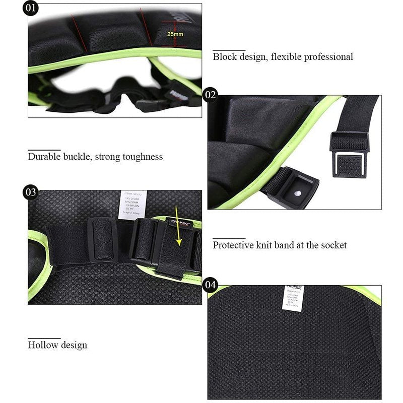 FILFEEL Protective Butt Pad, Children Extreme Sports Hip Pad Hockey Ski Snow Boarding Skate Hip Mat Padded Impact Shorts (Children Under 12 Years Old)