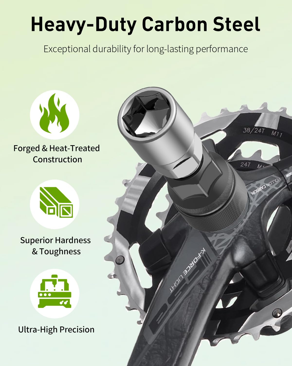 Pawfly Bicycle Crank Puller, Bike Crank Removal Tool with Wrench & Top Cap, Bottom Bracket Tool, Crank Puller Bike Tool, Bike Repair Kit for Square Taper Shimano & ISIS Splined Crank Arm