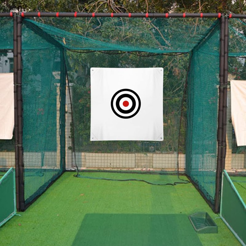 ASENVER 58" x 58" Golf Target Cloth - Hitting Practice Target for Indoor/Outdoor Training (White)