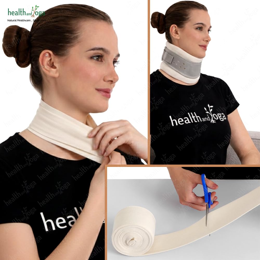 LayerGuard Cotton Stockinette Sleeve Roll, Stretchable Raw Cotton – Comfort wear, Sweat Absorbent Tubular Bandage – Prevents Residue Build up - Under-Over Cast Sleeve Bandage Wear (Off-White, 4 Inch)