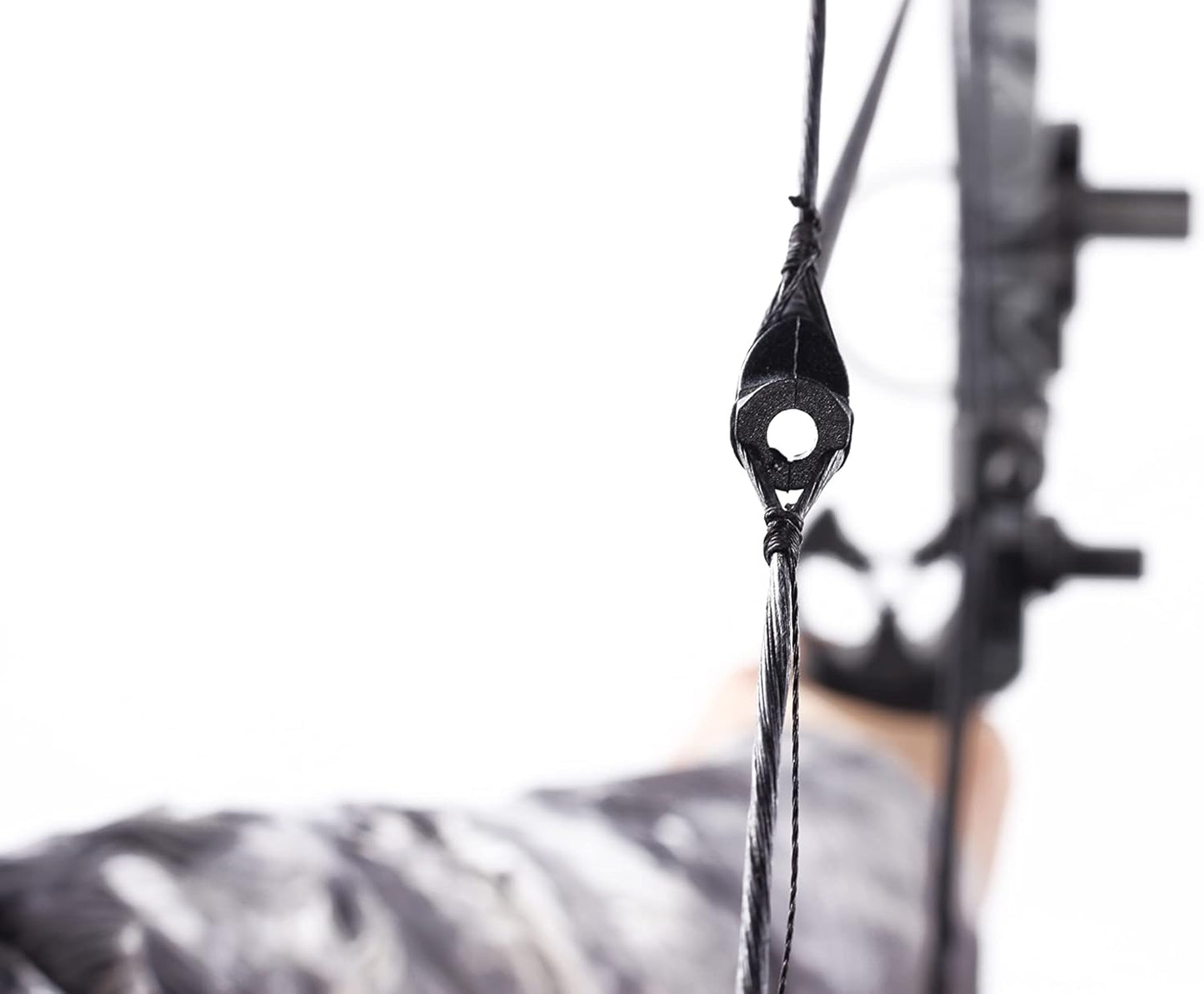 Archery Peep Sight - Durable Nylon Tube Peep Sight with Bowstring Serving Thread Jig | Precision Accuracy