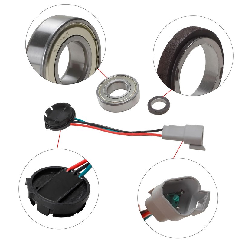 Roykaw 48V Speed Sensor Kit for Club Car DS & Precedent (IQ) with GE Motor 2004-up Golf Cart, Old Style, Includes Speed Sensor, GE Magnet, Seal Bearing, OEM# 102265601