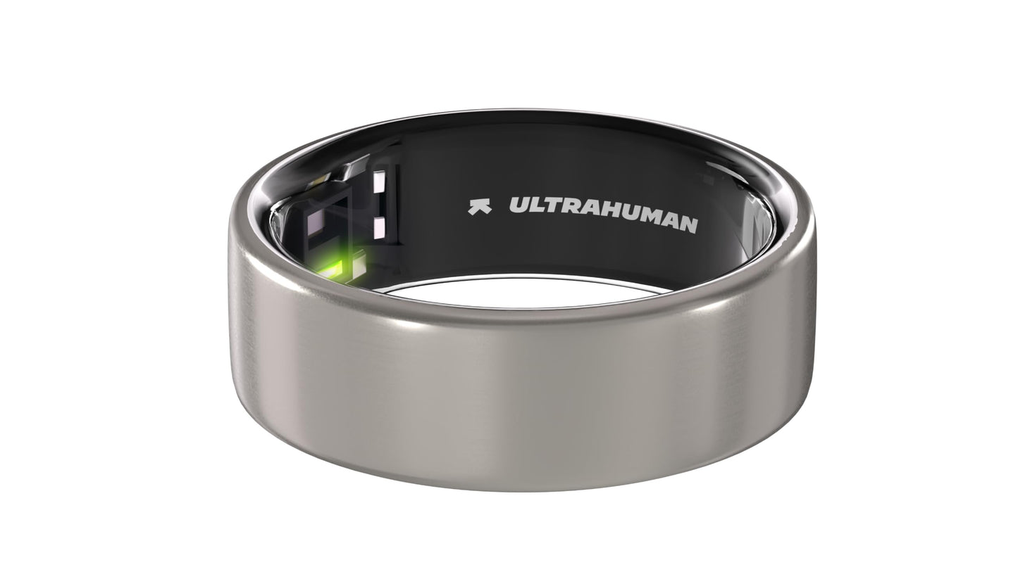 ULTRAHUMAN Ring AIR-Smart Ring Health Tracker, Size First Sizing Kit,Sleep Tracker,Smart Ring for Men/Women,Fitness Tracker (Raw Titanium, 5)