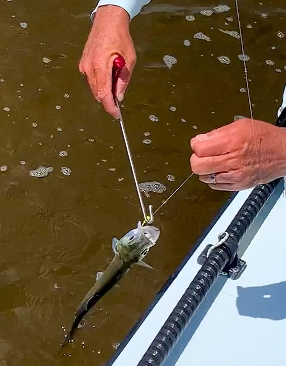 Heavy Duty Saltwater Fish Hook Remover - Aluminum & Stainless Steel Dehooker | 10-Inch Length