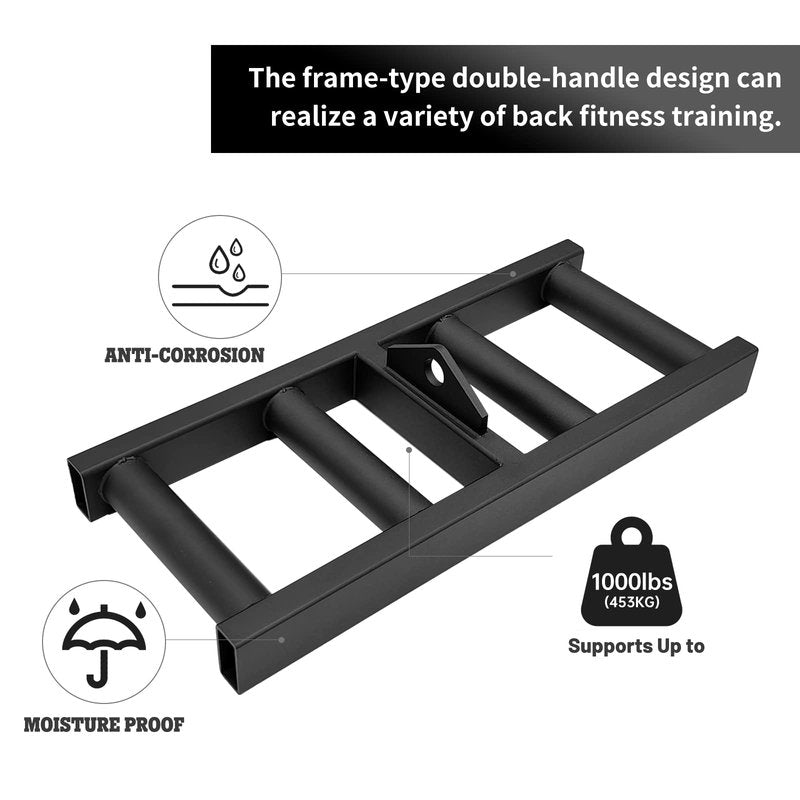 OMMUU Cable Pulley Wide Grip LAT tricep Rope Pull Down up T bar Row Back Training Exercise Workout Machine attachments Double d Handles for Gym Home