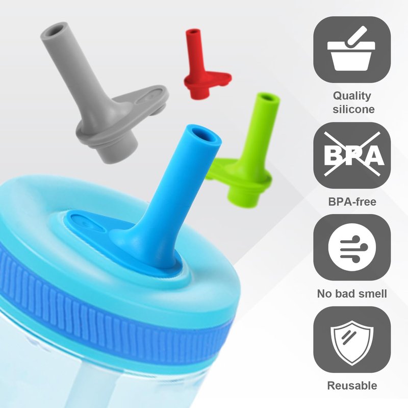 Goktvai 12pcs Replacement Bite Valves with Cleaning Brush for Zak Designs Kelso 15oz Water Bottle, BPA-Free Silicone Mouthpiece Reusable Straw Cup Parts (Blue, Gray, Green, Red)
