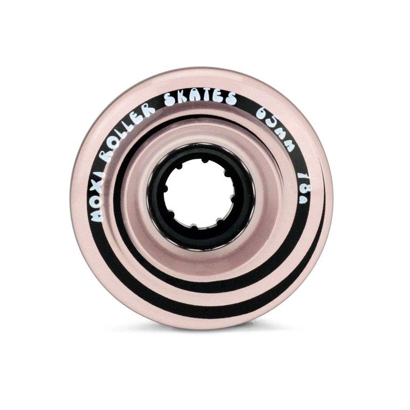 Moxi Juicy - Outdoor Roller Skate Wheels - 4 Pack of 40mm x 65mm x 39mm 78A Wheels | Pink Frost
