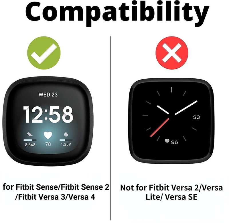 Minyee Compatible with Fitbit Versa 4/Versa 3/Sense 2/Sense Band for Women, Slim & Thin Leather Straps Bracelet Wristband for Fitbit Versa 4/ Fitbit Sense Smartwatch, Black