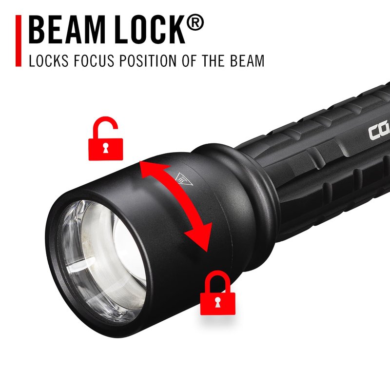 Coast XP14R 4500 Lumen USB-C Rechargeable LED Flashlight with Slide Focus® and Pure Beam® Focusing Optic, 5 Light Modes